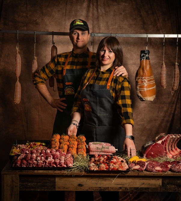 Davide e Serena Lorenzini, fratelli e titolari de La Macelleria Lorenzini